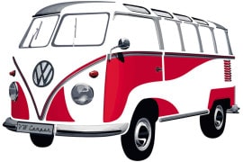 Decalcomania Volkswagen Van decalcomania-da-muro-volkswagen-van
