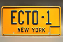 La targa Ecto-1 dei Ghostbusters targa-ghostbusters