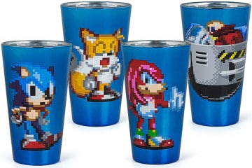 I bicchieri 8-bit di Sonic