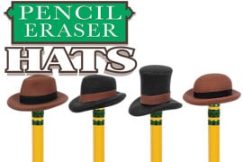 Le gomme cappello gomme-da-cancellare-a-forma-di-cappelli