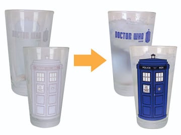I bicchieri “magici” TARDIS