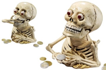 Lo scheletro mangia monete