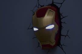Lampade da parete Marvel luce-da-parete-3d-elmo-iron-man