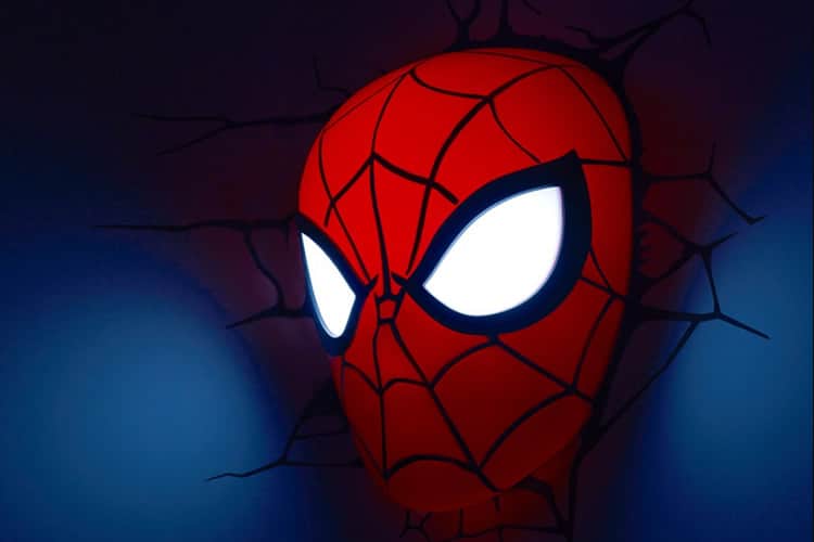 luce-da-parete-3d-testa-spider-man