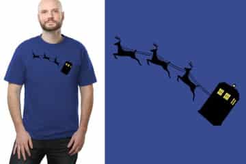 Maglietta TARDIS a Natale