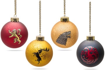 Le palle di Natale di Game of Thrones