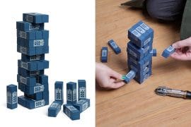 Il Jenga in versione Doctor Who jenga-tardis