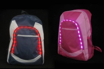 Zaino con LED integrati