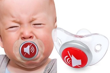Il ciuccio con pulsante “mute”