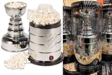 Stanley Cup prepara popcorn
