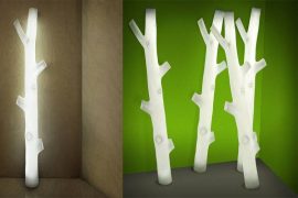 Lampada a forma di tronco tree-floor-lamp