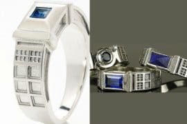 Anello TARDIS in argento anelli