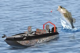 La barca RC da pesca barca-radiocomandata-da-pesca