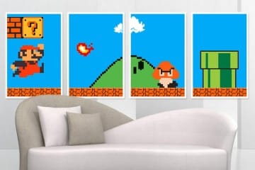 Set di poster di Super Mario