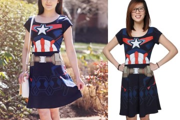 Il vestito da donna Capitan America