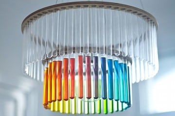 Lampadario Provette