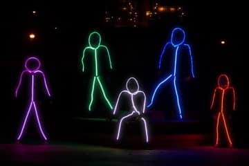 Costume LED Stick Figure