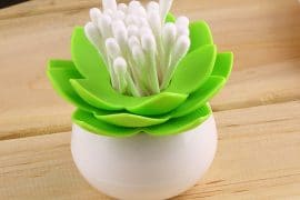 Fiore porta cotton-fioc fiore-bagno