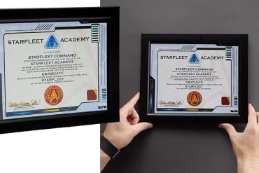 Il diploma della Starfleet Accademy