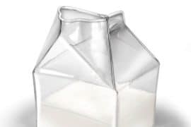 Cartone del latte di vetro cartone-latte