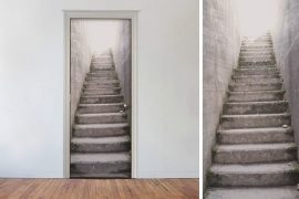 La porta misteriosa decalcomania-da-porta-scale