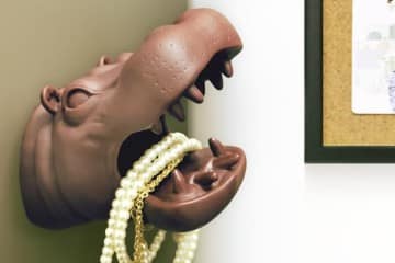 Ippopotamo portaoggetti