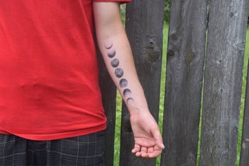 Tatuaggio Moon Phase