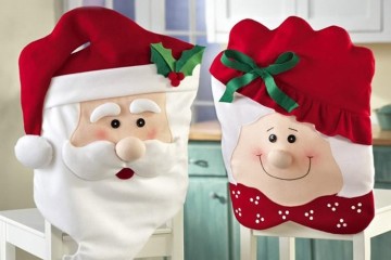 Babbo e Mamma Natale da sedia