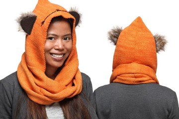 Sciarpa con cappuccio da Ewok