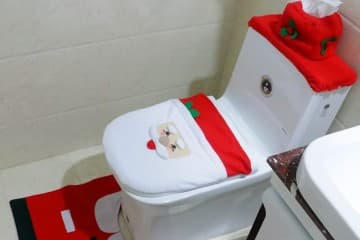 Set per bagno natalizio