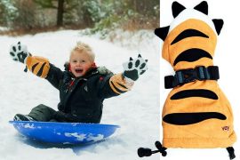 Guanti da tigre per bambini guanti-tigre