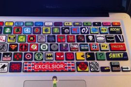 Super tasti per MacBook adesivi-supereroi-tastiera-macbook
