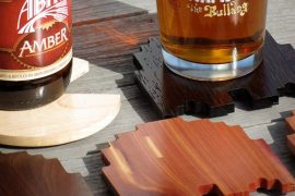 Sottobicchieri di legno di Pac-Man sottobicchieri-pac-man-di-legno