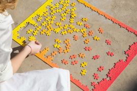 Sfumature di puzzle puzzle-gradiente