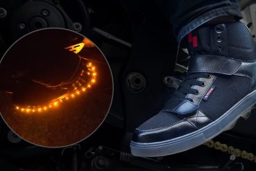 Scarpe da moto con luci