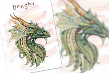 Libro da colorare: draghi
