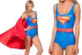 Costume da bagno Superman con mantello costume-da-bagno-superman