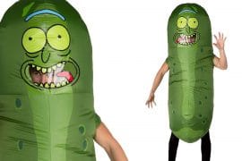 Costume Cetriolo Rick gonfiabile Costume gonfiabile cetriolo Rick