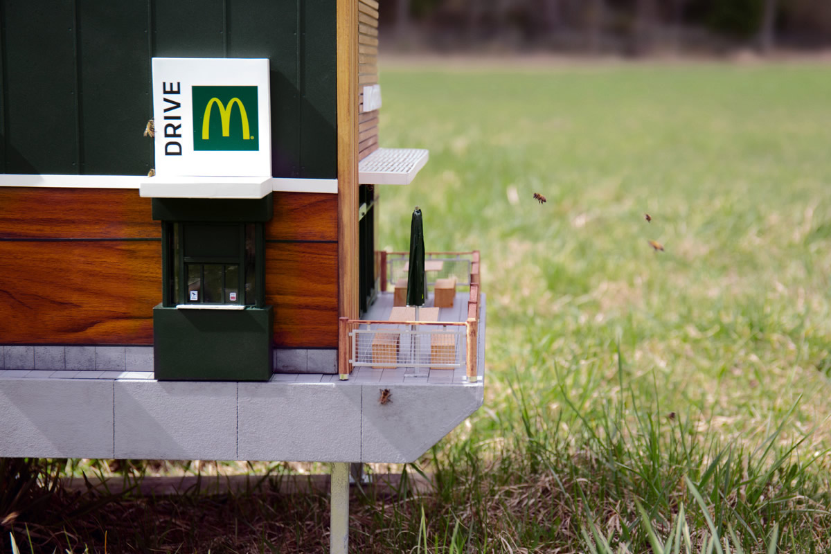 Alveare McDonald's con api