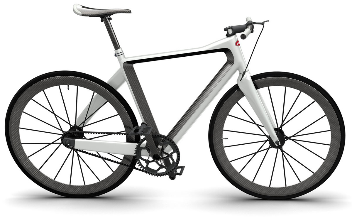 PG Bugatti Bike - bianca e nera