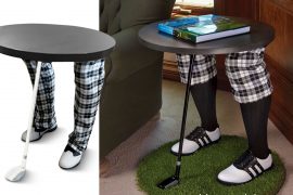 Tavolino con golfista Tavolino golfista