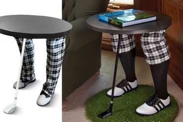 Tavolino con golfista