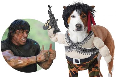 Costume per cani Rambo