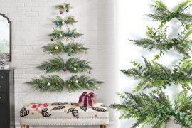 Albero di Natale minimale da parete Albero di Natale minimale da parete