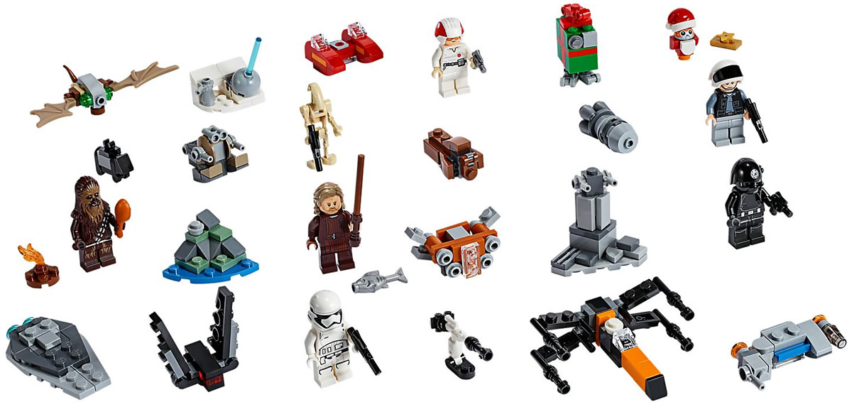 Calendario dell'Avvento LEGO Star Wars 2019 - sorprese