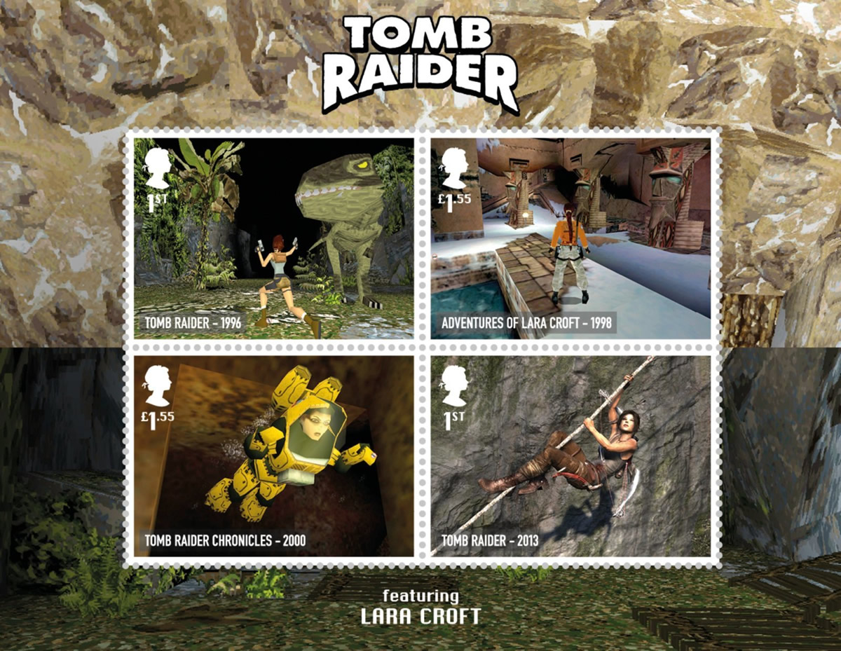Francobolli Tomb Raider