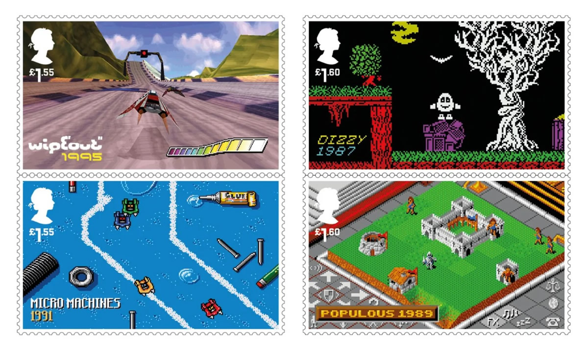 Francobolli Royal Mail videogame UK