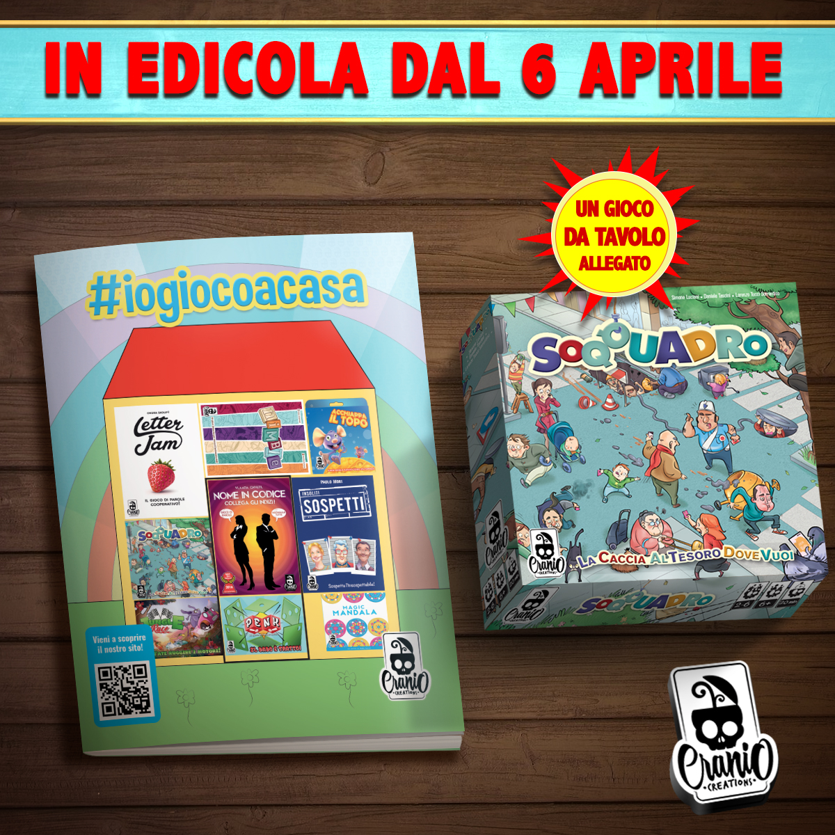 Giochi da tavolo Cranio in edicola