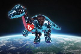 Dinosauro con paillette di SpaceX Dinosauro con paillette di SpaceX