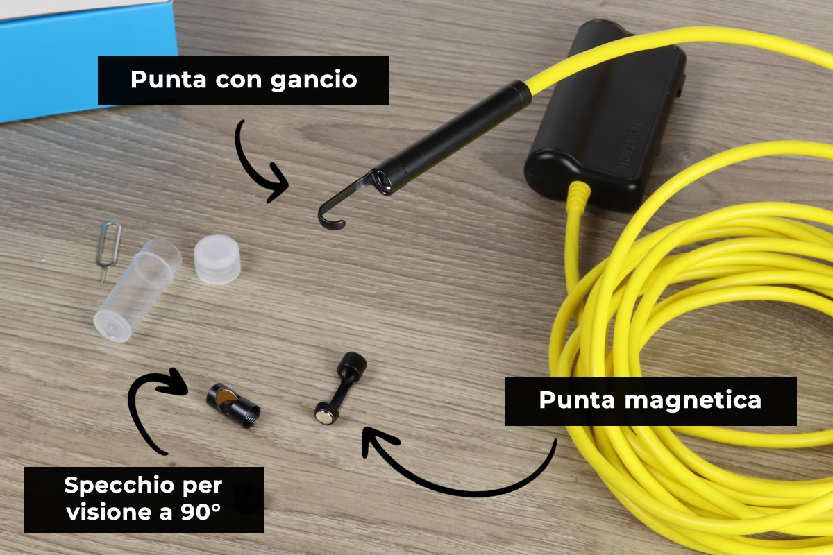 Endoscopio Depstech - Accessori